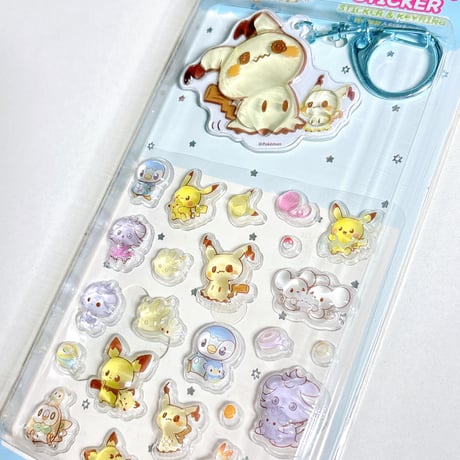 【韓国シール】ポケモン ポケピース  キャンディ ボンボン ステッカー＆キーホルダー
