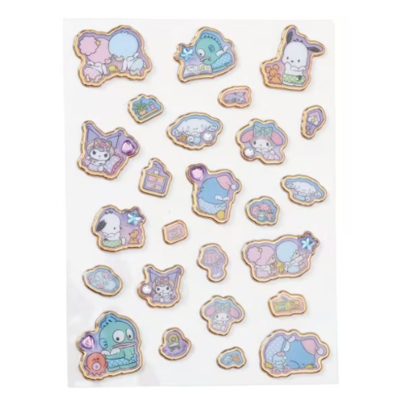 サンリオキャラクターズ》キャンディシール ストーン付き 夜ののんびり