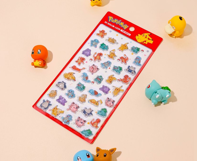 韓国シール】3D CRYSTAL STICKER《ポケモン/ポケットモンスター