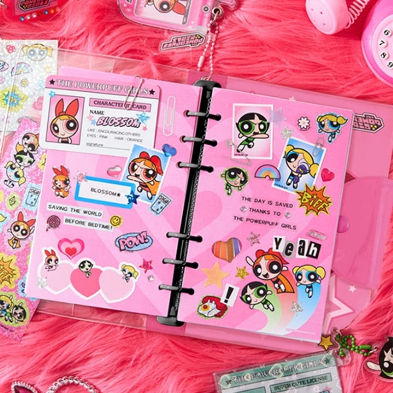 韓国・パワパフガールズ 【A6】 6穴バインダー シール帳 | SHIROIOUCHI