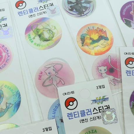 【韓国シール】ランダム ポケモン チェンジングシール ステッカー