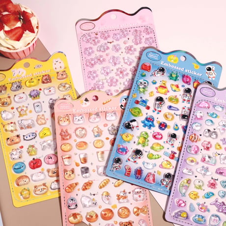 【中国シール】3D STICKER《Nekoni》シール