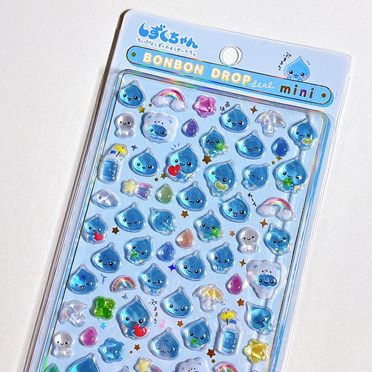 しずくちゃん　ボンボンドロップシールminiセットちいさなしずくのようせいたち。 ボンボンドロップシール mini】 しずくちゃん シール ステッカー