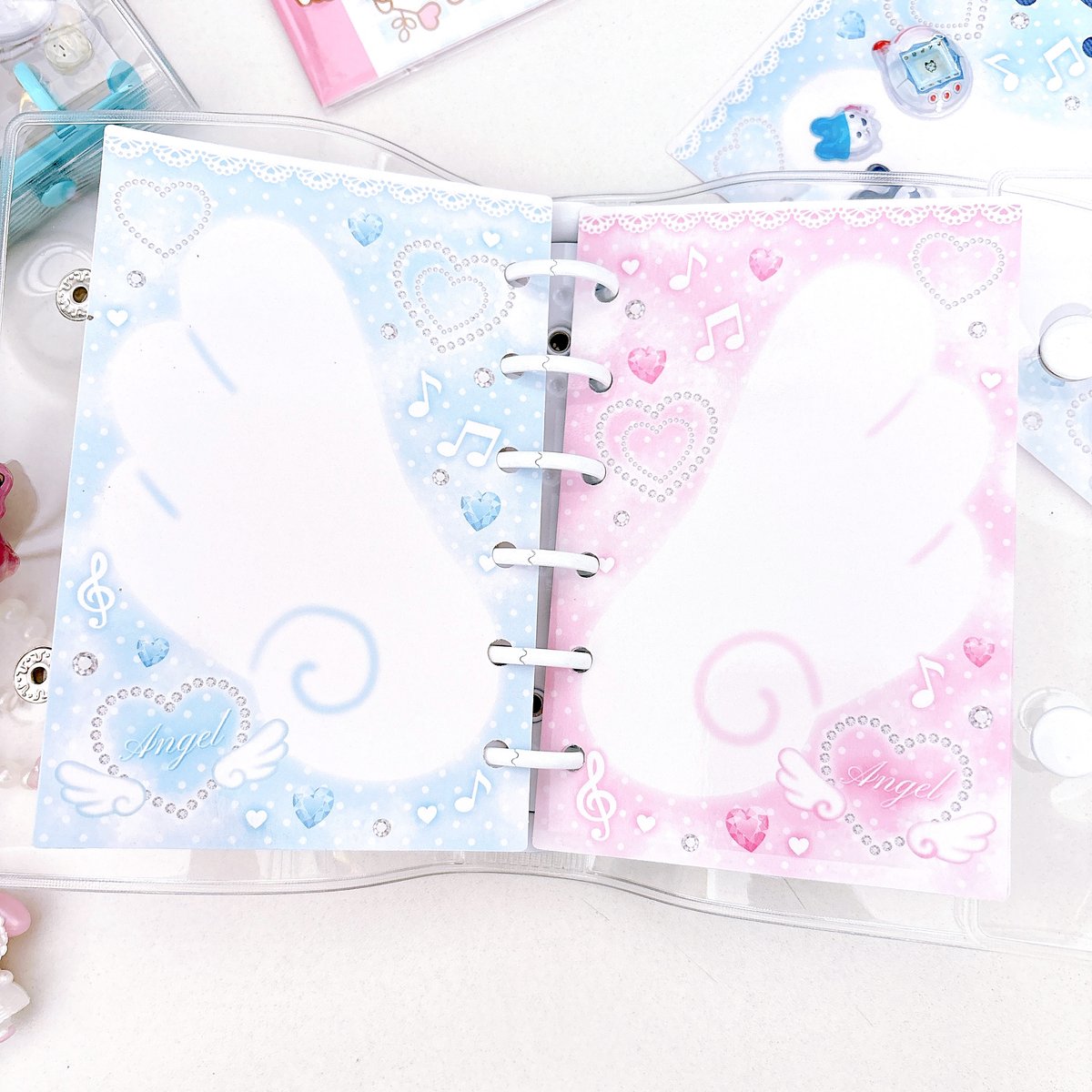 A7】シール台紙リフィル(エンジェル）10枚入り | SHIROIOUCHI