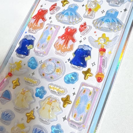 【うるちゅるポップシール】 カードキャプターさくら 《ブルー》 シール ステッカー