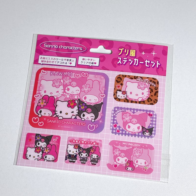 サンリオキャラクターズ プリ風ステッカーセット Y2K／おんなのこ