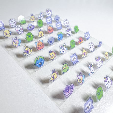 【韓国シール】たまごっち  Dot Purple Sky スタンディングシール ステッカー