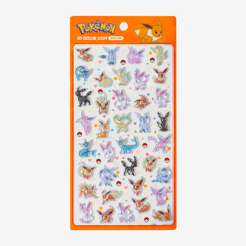 韓国シール】3D CRYSTAL STICKER《ポケモン/ポケットモンスター