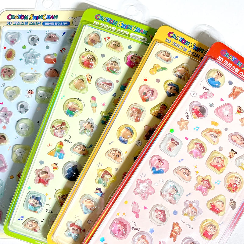 韓国シール】3D CRYSTAL STICKER《クレヨンしんちゃん》シール | SHIRO