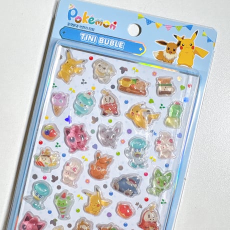 【韓国シール】TINI BUBLE STICKER《ポケットモンスター》シール
