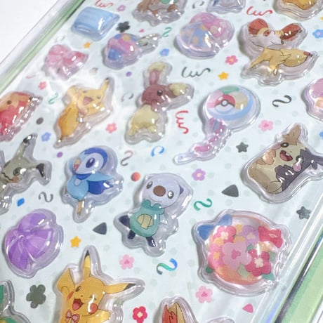 【韓国シール】TINI BUBLE STICKER《ポケットモンスター》シール