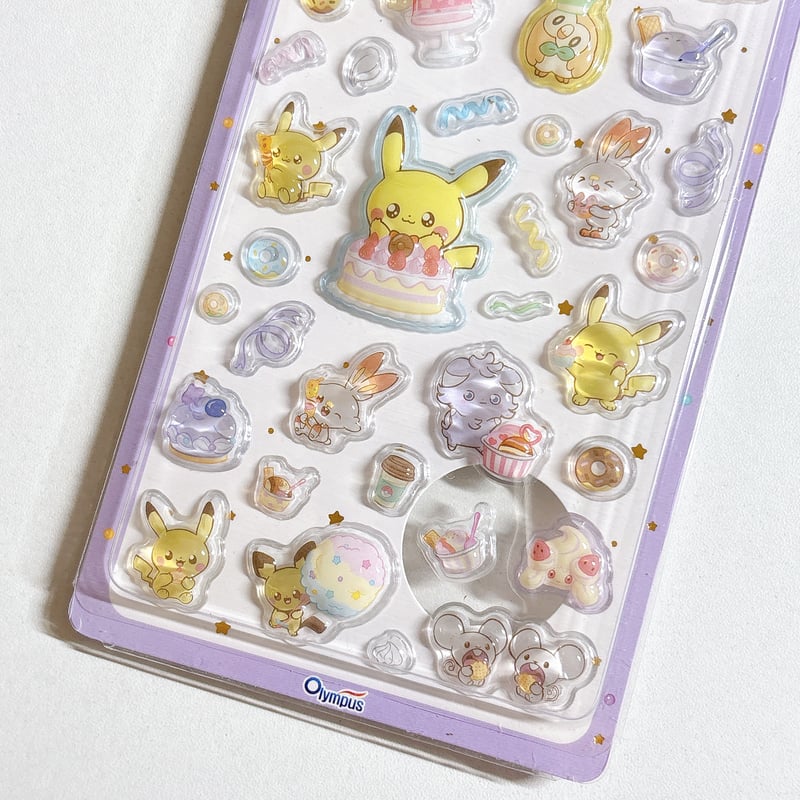 韓国公式】ポケモン/ポケピース キャンディ3Dステッカーシール