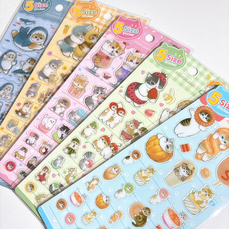 韓国限定シール】5sizeステッカー エポキシシール/モフサンド アニマル