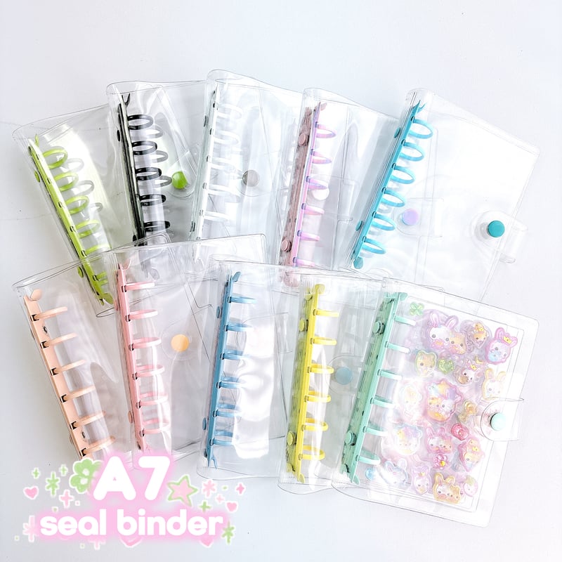 A7】6つ穴クリアバインダー シール帳 | SHIROIOUCHI