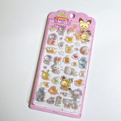 【韓国公式】ポケモン/ポケピース キャンディ3Dステッカーシール