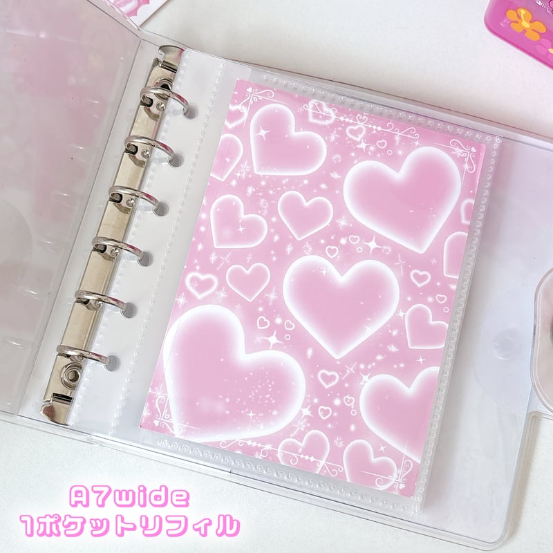 しろいおうち】【A7wide】 1ポケットリフィル(両面) 10枚入り