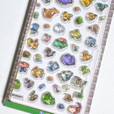 【韓国公式】ポケットモンスター ピクセル キャンディ3Dステッカーシール