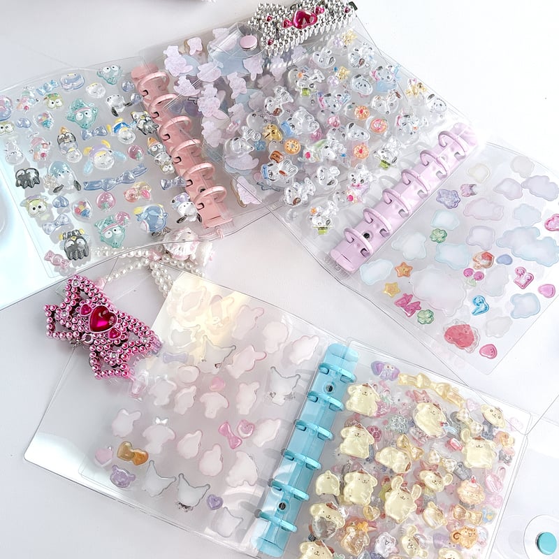 A7wide】6つ穴クリアバインダー シール帳 | SHIROIOUCHI