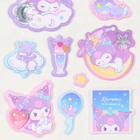 《ジュエルマシュマロステッカーズ》サンリオキャラクター クロミ クッションシール