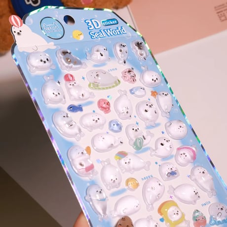 【中国シール】3D STICKER《Nekoni》シール