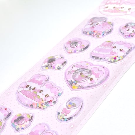 【ウォーターシール】 Milky'sデザイン 《うさねこ》 ステッカーシール