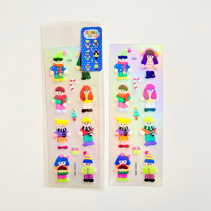 SOSOM ROOM】 Winter date クリアホログラムステッカー | SHIROI