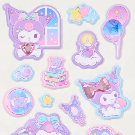 《ジュエルマシュマロステッカーズ》サンリオキャラクター クロミ クッションシール
