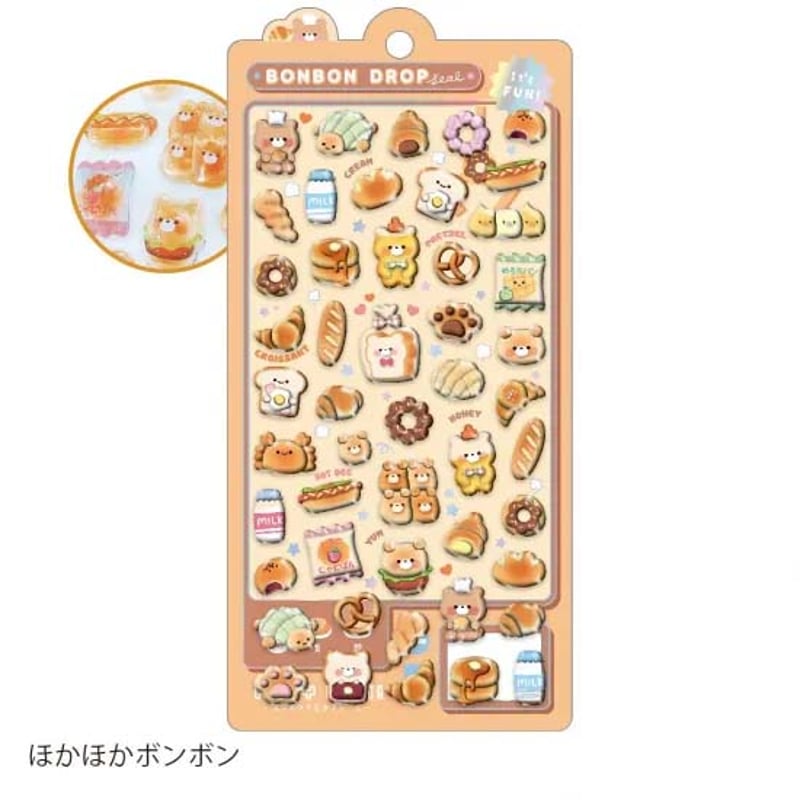 ボンボンドロップシールまとめ売り　正規品 Amazon.co.jp: [シールシート]ボンボンドロップシール/ぷかぷか