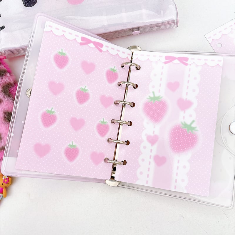 A7】シール台紙リフィル(ストロベリー）10枚入り | SHIROIOUCHI