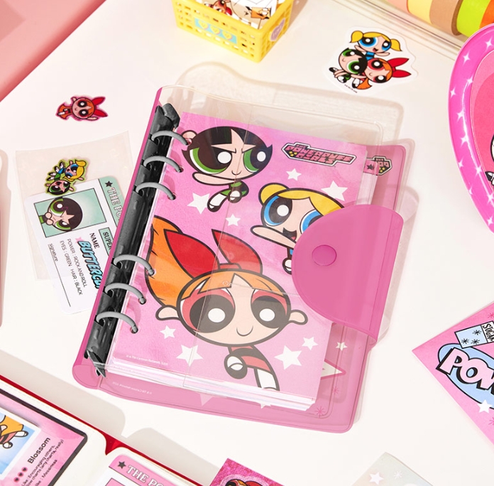 韓国・パワパフガールズ 【A6】 6穴バインダー シール帳 | SHIROIOUCHI