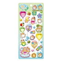 【ぷくキラバルーンステッカー】 ハムちゃんずワールド ステッカーシール