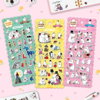 【韓国限定シール】ぷにぷにマシュマロ クッションシール/ムーミン