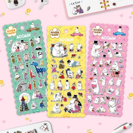 【韓国限定シール】ぷにぷにマシュマロ クッションシール/ムーミン