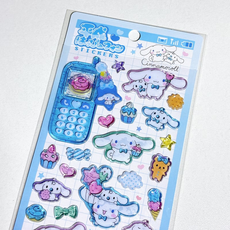 平成はっぴーフォンステッカー】サンリオキャラクターズ シナモロール