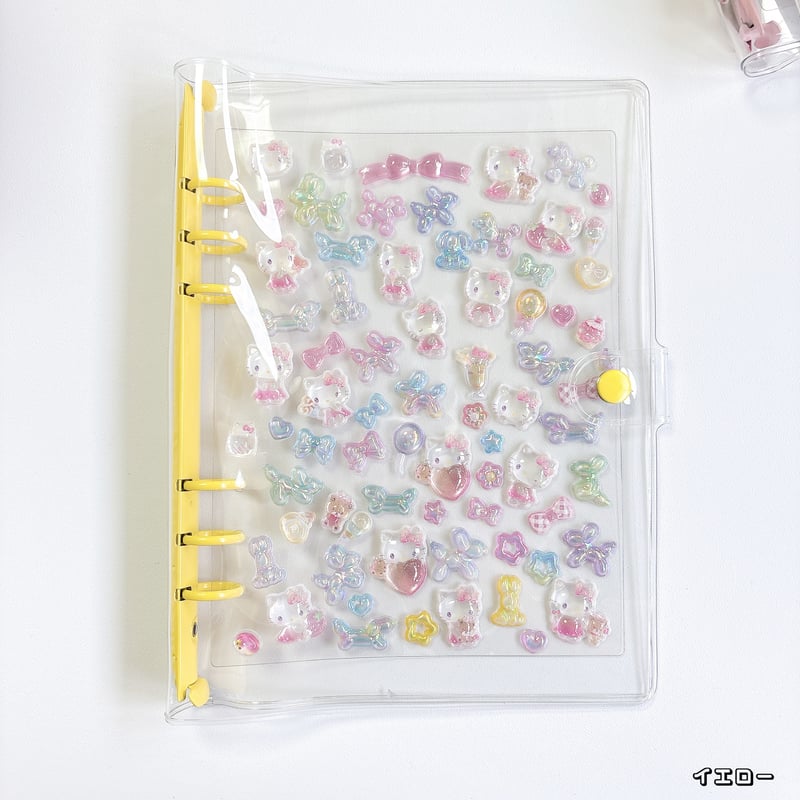 A5】6つ穴クリアバインダー シール帳 | SHIROIOUCHI