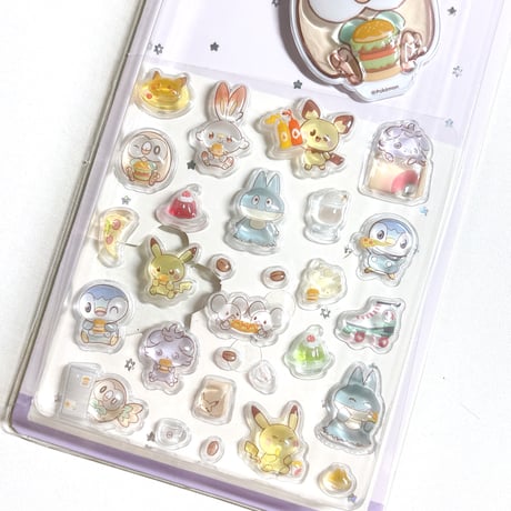 【韓国シール】ポケモン ポケピース  キャンディ ボンボン ステッカー＆キーホルダー