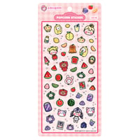 【SW Playground】POP POP POPCORN STICKER ステッカーシール/ピンク