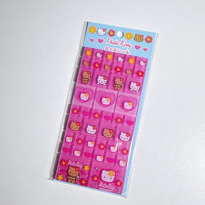 タイルシール】 ハローキティ 90s ハイビスカス ステッカーシール