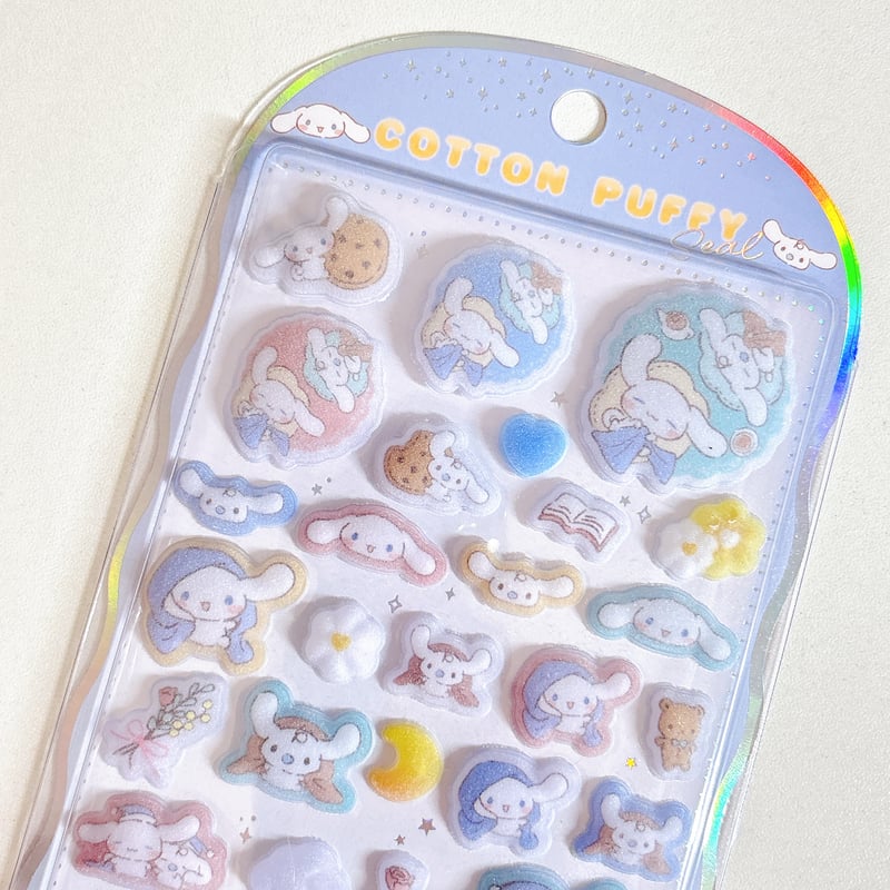 サンリオキャラクターズ》 シナモロール シールシート コットン