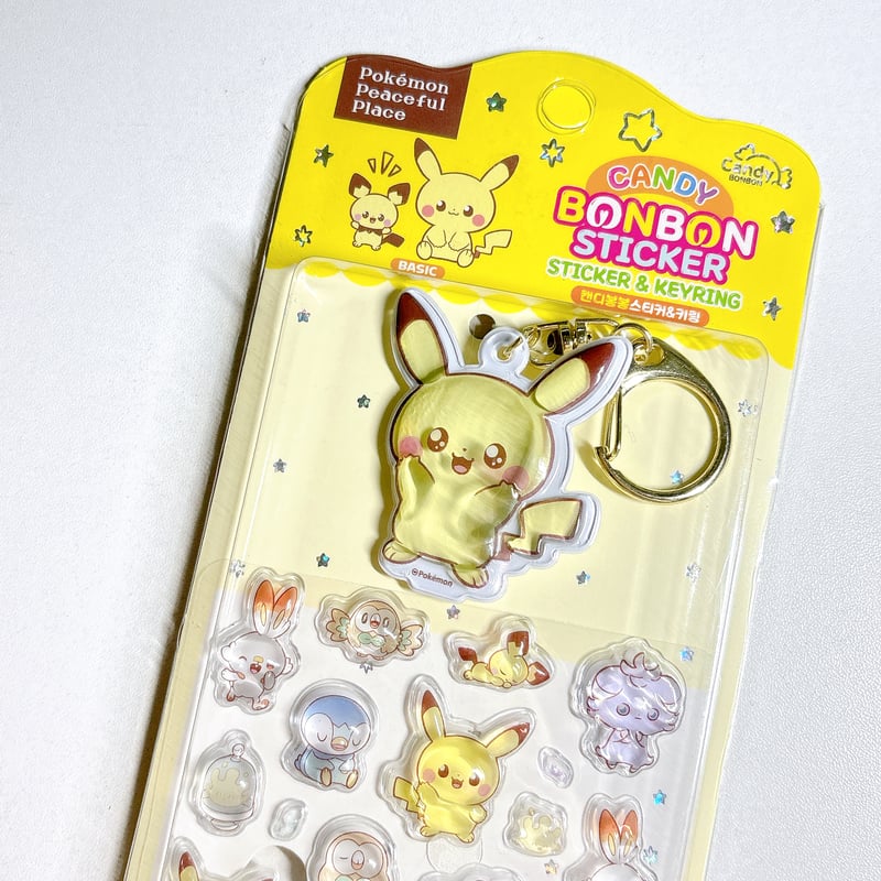 韓国シール】ポケモン ポケピース キャンディ ボンボン ステッカー
