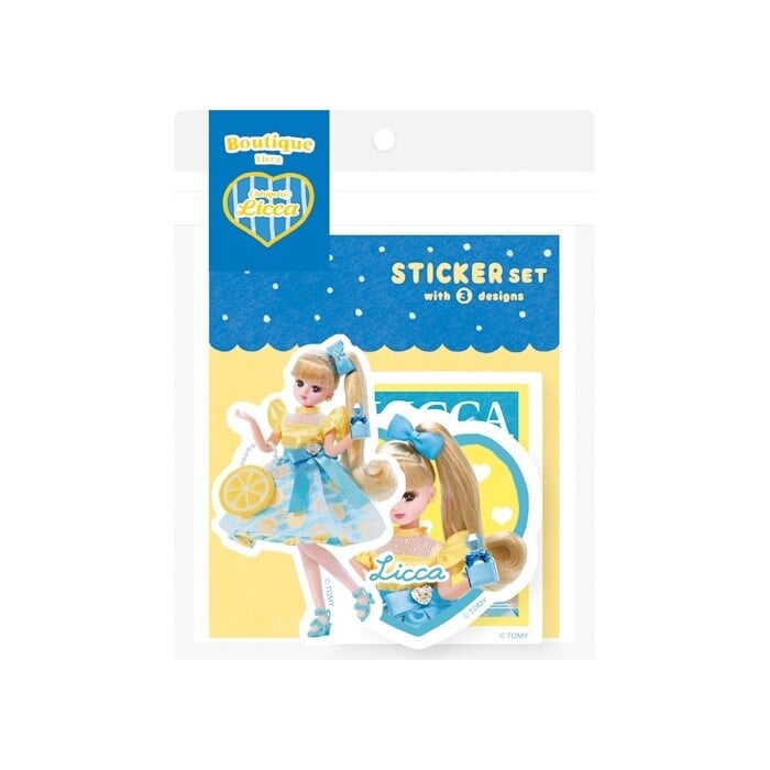 リカちゃん ステッカー3柄セット ブティック | SHIROIOUCHI