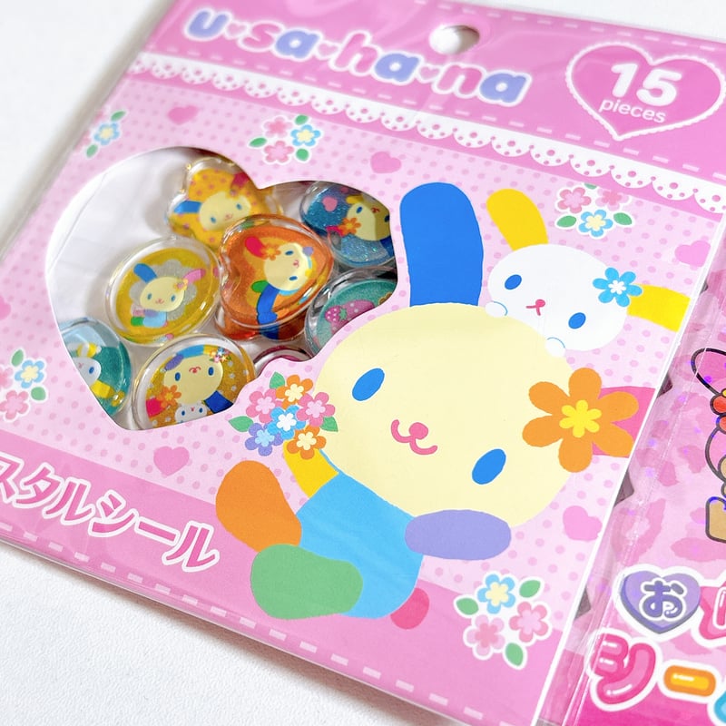 サンリオキャラクターズ》 ウサハナ おはじきシール | SHIROIOUCHI