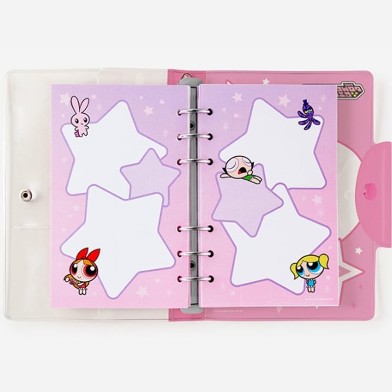 韓国・パワパフガールズ 【A6】 6穴バインダー シール帳 | SHIROIOUCHI