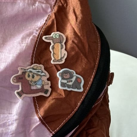 【THE PURI VILLAGE】 BIG ふわふわフェルトステッカー マイペットダイアリー
