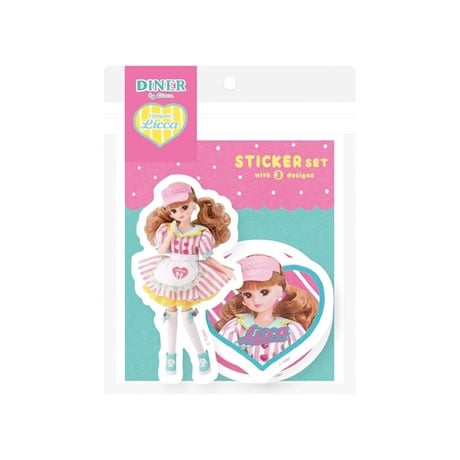 リカちゃん ステッカー3柄セット ダイナー