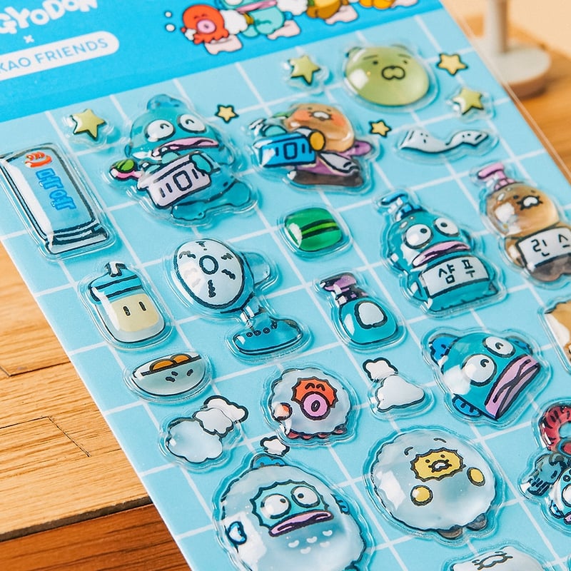 韓国・ハン・ギョドン X カカオフレンズ ウォータードロップシール