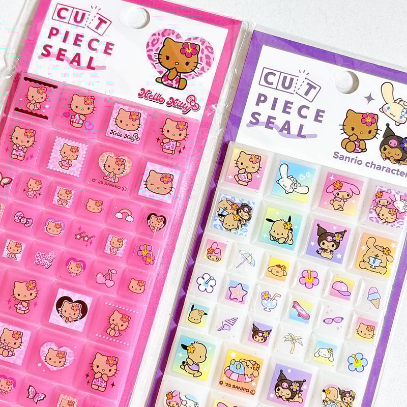 サンリオキャラクターズ》 日焼けハローキティ シールシート カット