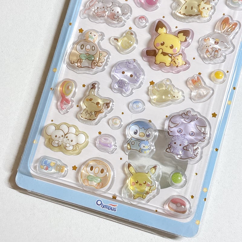 韓国公式】ポケモン/ポケピース キャンディ3Dステッカーシール