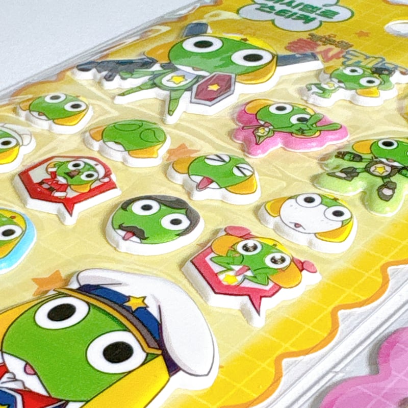 韓国限定シール】ぷにぷにマシュマロ クッションシール/ケロロ軍曹