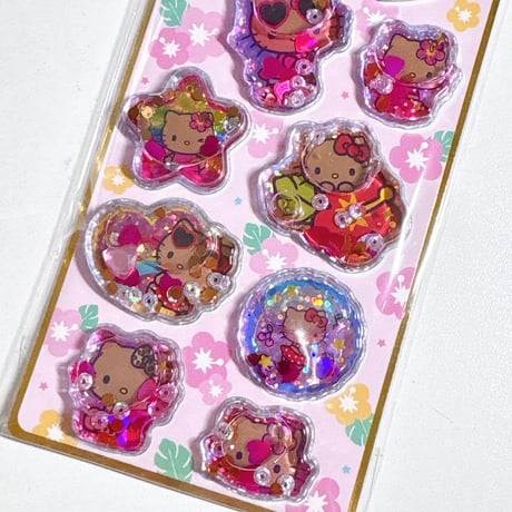 【 ウォーターインシール】 サンリオキャラクターズ  ハローキティ 日焼け ステッカーシール
